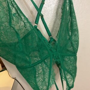 Victoria's Secret Emerald Lacebabydoll